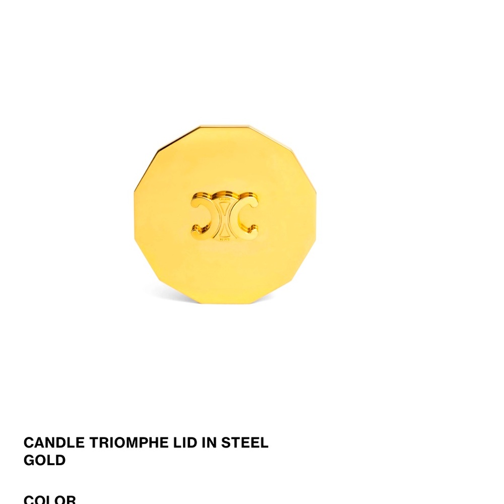 Celine candle lid.